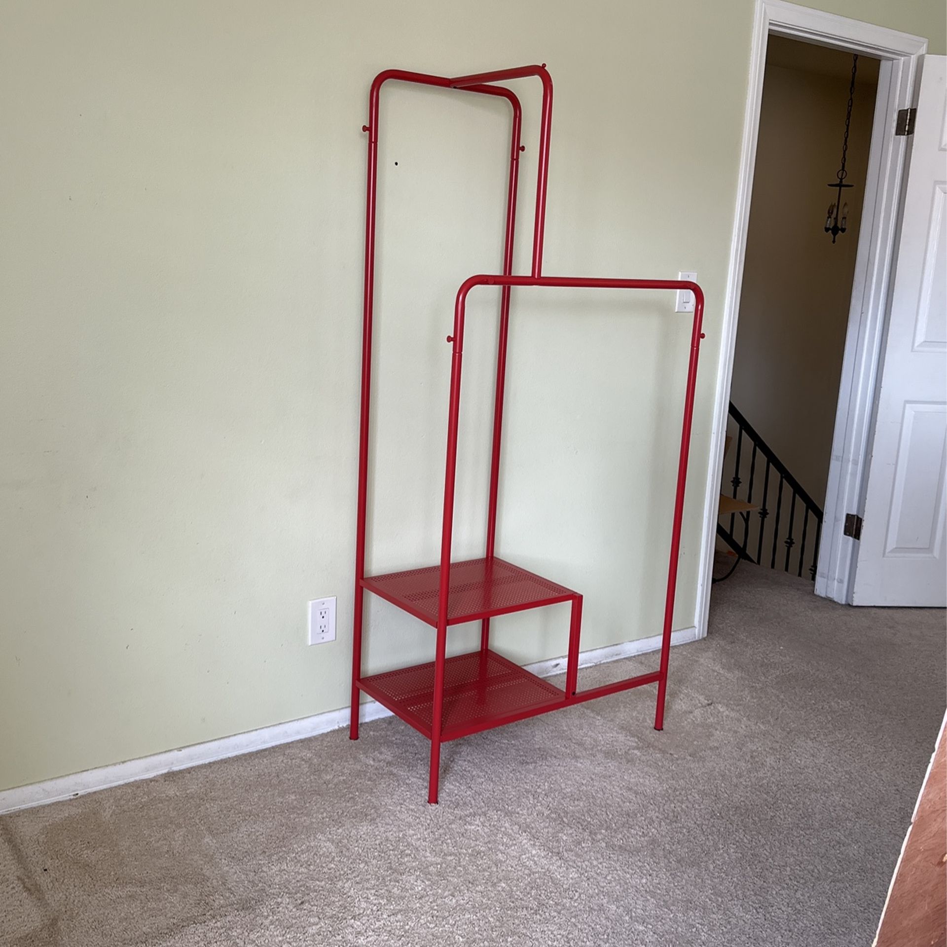 IKEA Red Clothing Rack