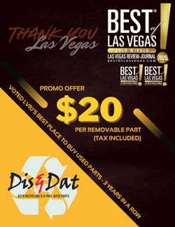 U-Pull Auto Parts!  Now cheaper! Thank you Las Vegas!