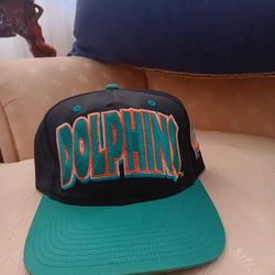 Vintage 90s Miami Dolphins Block Letter Hat Like New