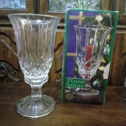 American Crystal Hurricane Candle Holder
