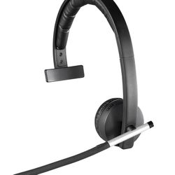 Logitech Wireless Headset H820e Single-Ear Mono Business Headset - Black