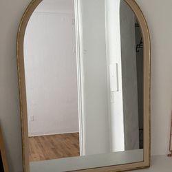 Gold arch mirror
