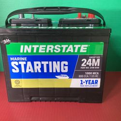 **🔋 24 Cranking Battery 🔋 New - 1 Year Warranty**