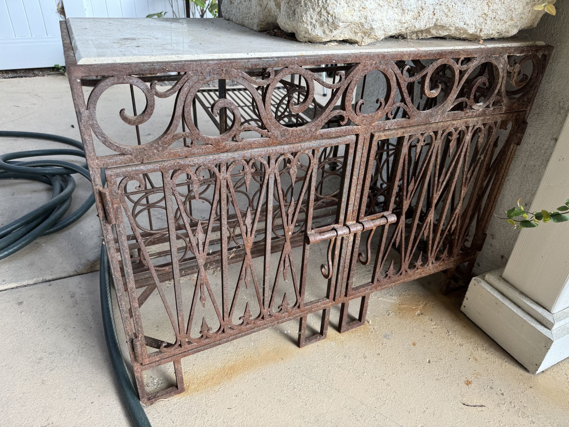 Wrought Iron Wine Rack
