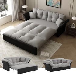 74.8" Pull Out Sofa Bed Queen, Convertible Sleeper Sofa Couch,