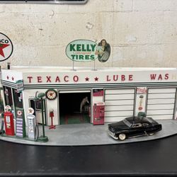 Vintage Style Texaco Gas Station 