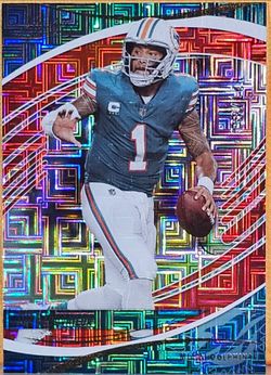 Tua Tagovailoa Miami Dolphins NFL Trading Card Prizm