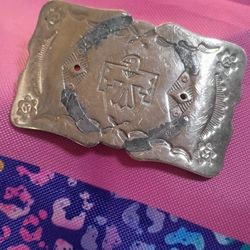 Native Nickel Silver Belt Buckle 
