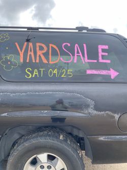Yard sale 4 25.   4 26