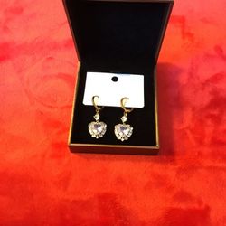 Heart Gem  Earrings
