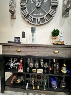 Gray Buffet/ Sideboard Table