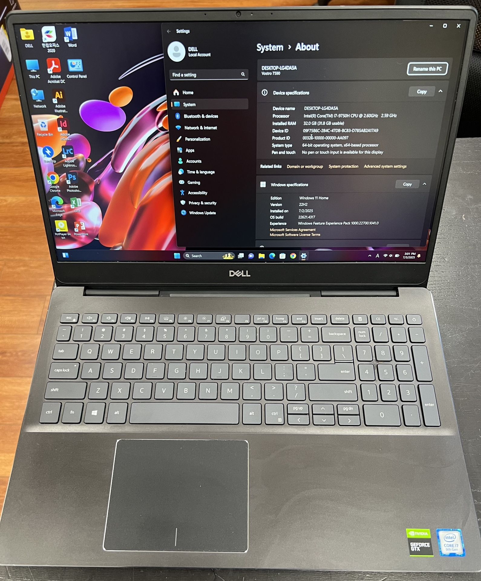 Used Gaming Dell Laptop 15.6inch