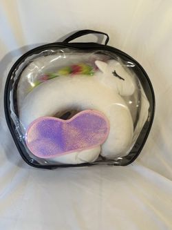 Kids Airplane Neck Pillow And Eye mask Set