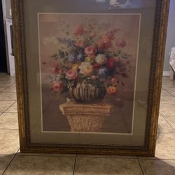 Home Interior Floral Frame