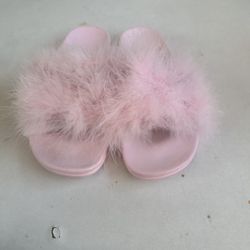 Puffy Pink Sandals Size 6 And 8