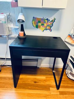 Compact Black Studio/Computer Desk
