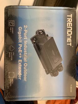 TRENDnet TI-BE200, 2-Port Industrial Outdoor Gigabit PoE++ Extender