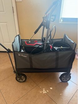FULL Pressure Washer Kit – Everything Included * Pressure Washer + Surface Cleaner + Hoses + Rolling Wagon * Ready-to-Use Pressure Washing Setup