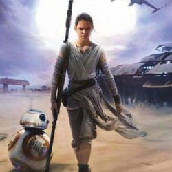 Star Wars The Force Awakens Rey 22.375" x 34" Wall