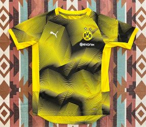 Puma Borussia Dortmund BVB 2018 Training Warmup Stadium Jersey Kids Large