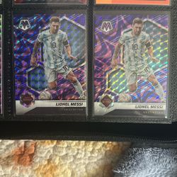I Have Two Messi Purple Boom Mosaic Cards 
