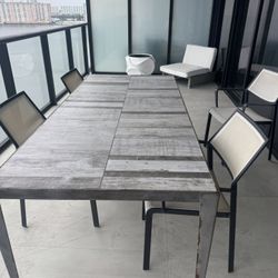 Highend CB2  Patio Table - 80” x 36” Originally $2800