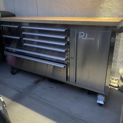 Trinity Stainless Steel Rolling Workbench