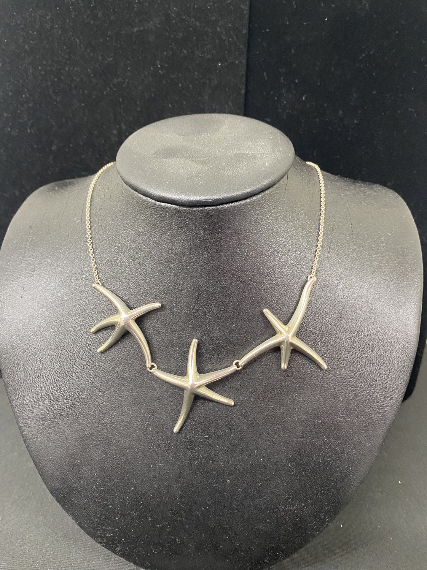 Tiffany&co Starfish 16” 16.1g Silver Necklace