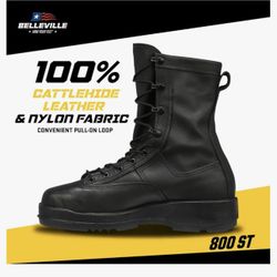 Men’s Flight Waterproof Steel Toe Military Boots