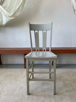 Vintage Blue Painted Chair