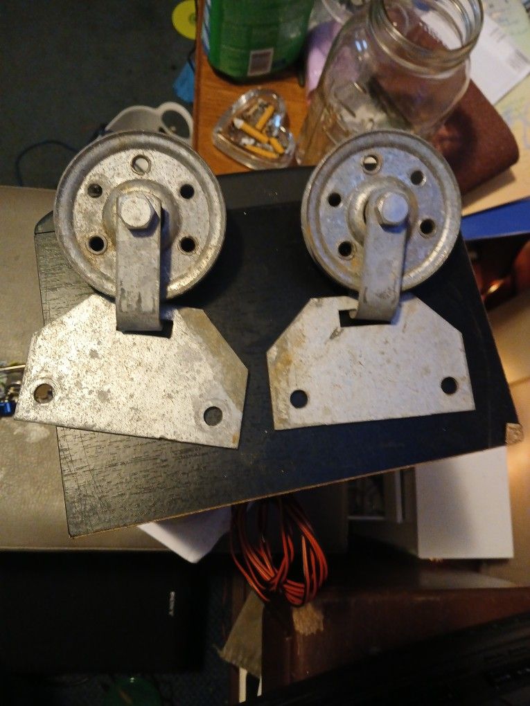 Pair of Industrial Pullies
