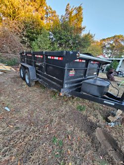 Dump trailer. 6x12