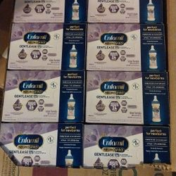 ENFAMIL NEURO PRO GENTLEASE READY TO FEED THERES 8 BOXES WITH
  6 PACKS 2 OUNCE BOTTLES INSIDE  EACH BOX  A TOTAL OF 48 BOTTLES  ALL FOR 120 CASH OR B