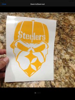Steelers Skull vinyl decal