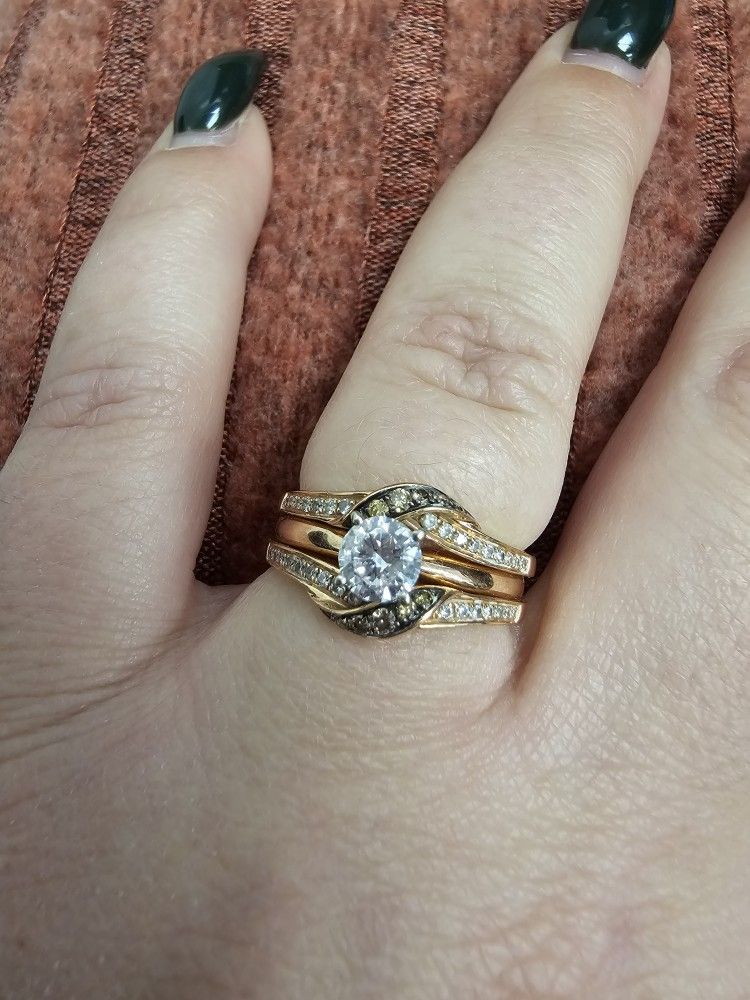 Rose gold Bridal Set