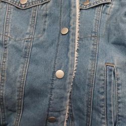 Jean Men Jacket Sz L New With Tags