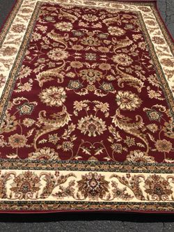 Brand new Traditional Design Area Rug size 8x11 nice red carpet