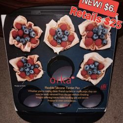 NEW! Orka Flexible Silicone Tartlet Pan for ONLY $6.😯 Retails $25.