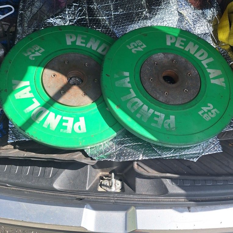 2-25 Lb Pendlay Bumper Plates