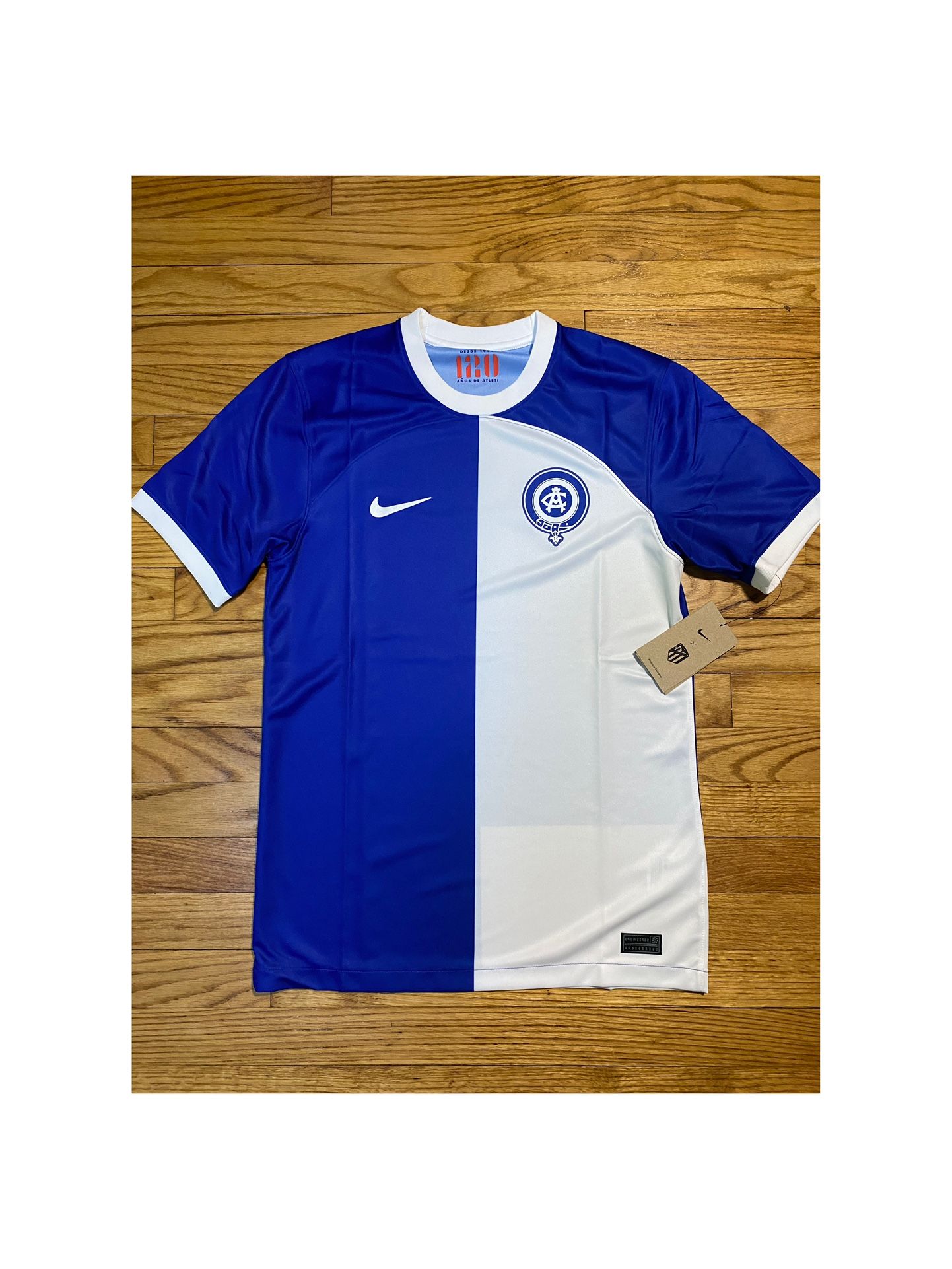 Nike Dri Fit Atletico Madrid 23/24 Away Jersey 120th Anniversary men’s sz S NEW