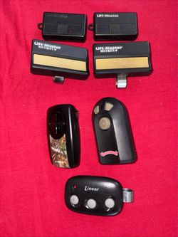 Garage door opener remote controls