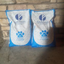 (2) 30lb Bags of Total Feeds Canine Dog Food $25 For Both 