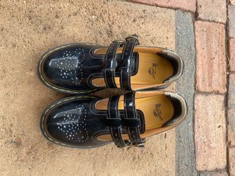Doc Martens Black Patent Leather Mary Janes Size 7
