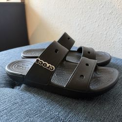 Black Crocs Sandals