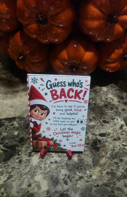 3D-Printed & UV-Printed Christmas Elf Note Stand