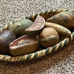 Ceramic Bowl and Fruit Home Decor 