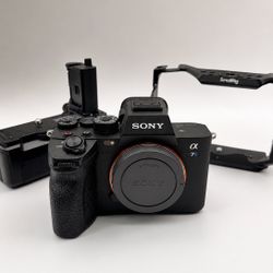 Sony a7S III Mirrorless Camera with SmallRig Cage and Battery Grip