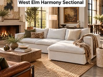 West Elm Harmony Modular 2-Piece Chaise Sectional – Excellent Condition!