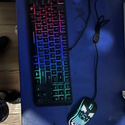 LED Gaming Keyboard And Mouse