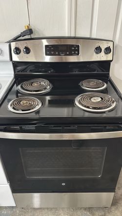 GE black coil stove